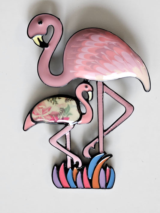 Flamingo Fantasi Brosch