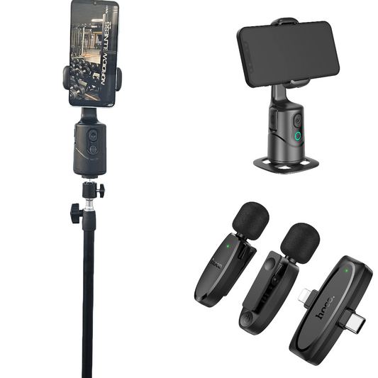 The 3-in-1 Video Kit (Tripod + Gimbal + Dual Mic)