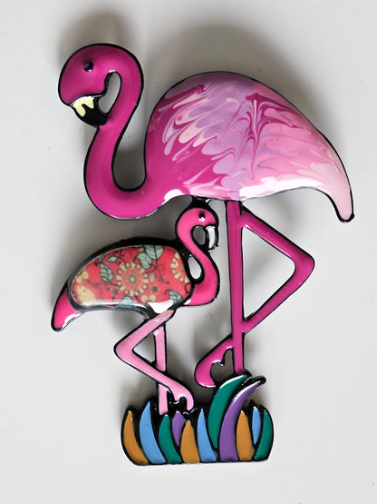 Flamingo Fantasi Brosch
